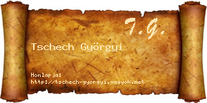 Tschech Györgyi névjegykártya