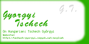 gyorgyi tschech business card